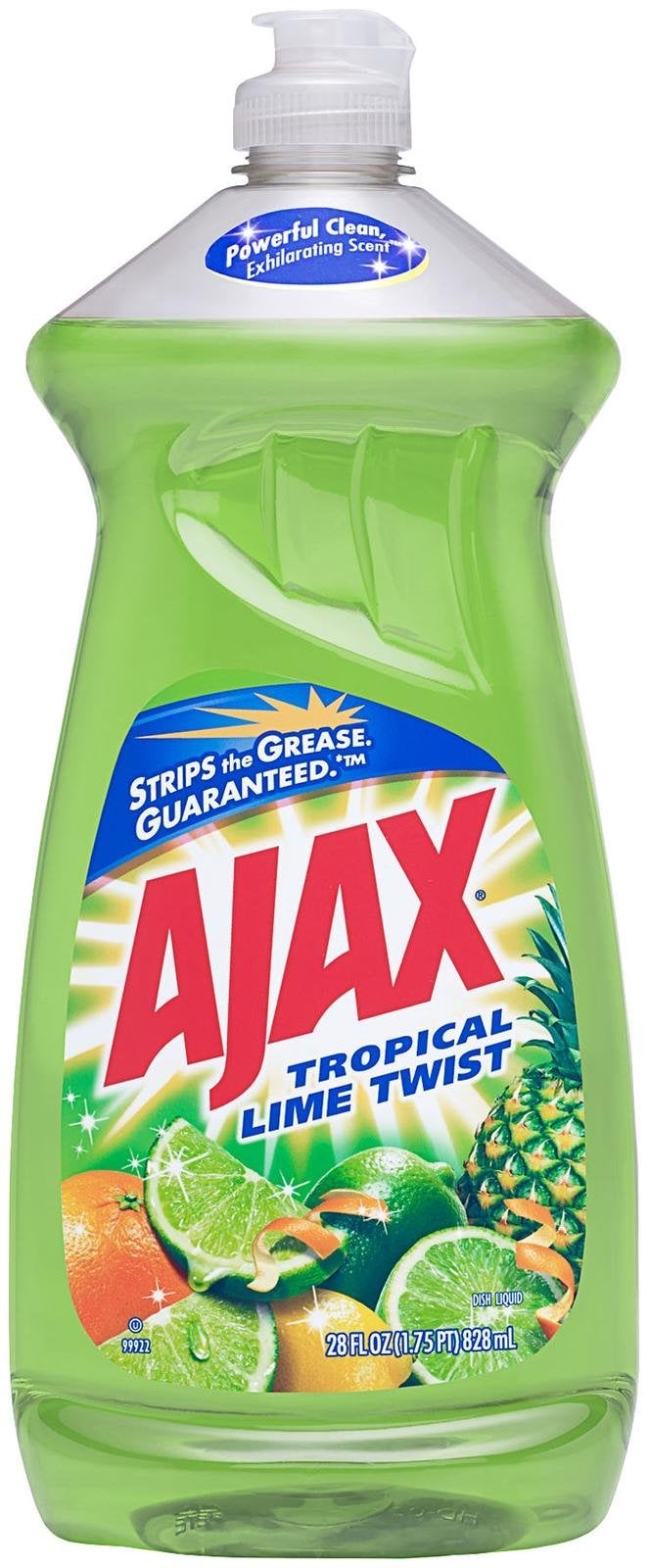 Ajax Dishwashing Liquid  Tropical Lime Twist  28 Ounce