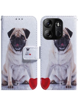 Case Cover For For Tecno Spark Go 2023 / Pop 7 Pro Coloured Drawing Flip Leather Phone Case(Pug) - pzsku/Z2BF753828417EAFCD844Z/45/_/1710457529/91492041-3671-4d51-acc5-8ab05f00c75e