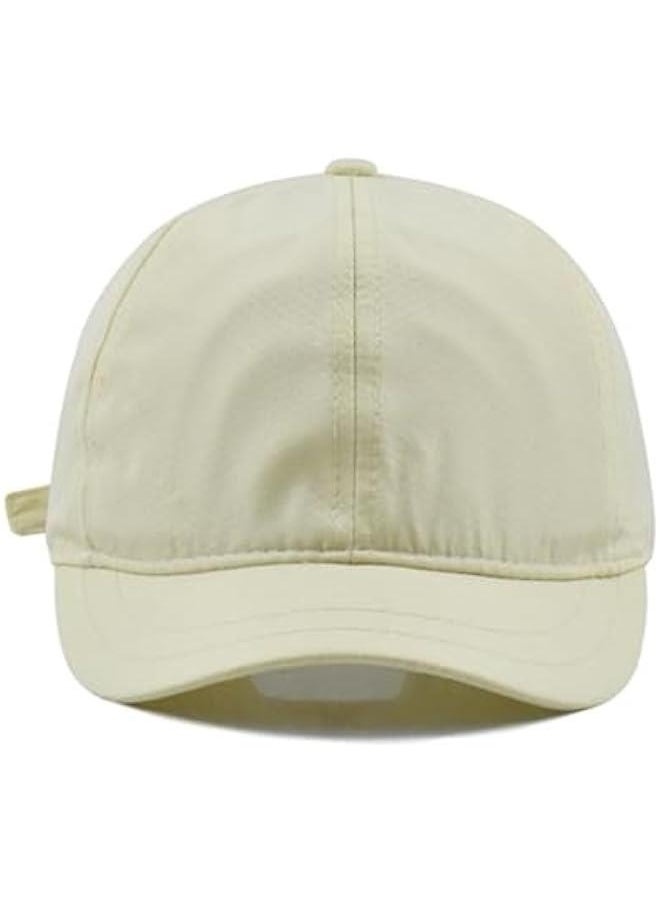 Generic Fashion Short Brim Lightweight Quick Dry Baseball Cap Unconstructed Plain Low Profile Dad Hat for Men Women  - Image 4