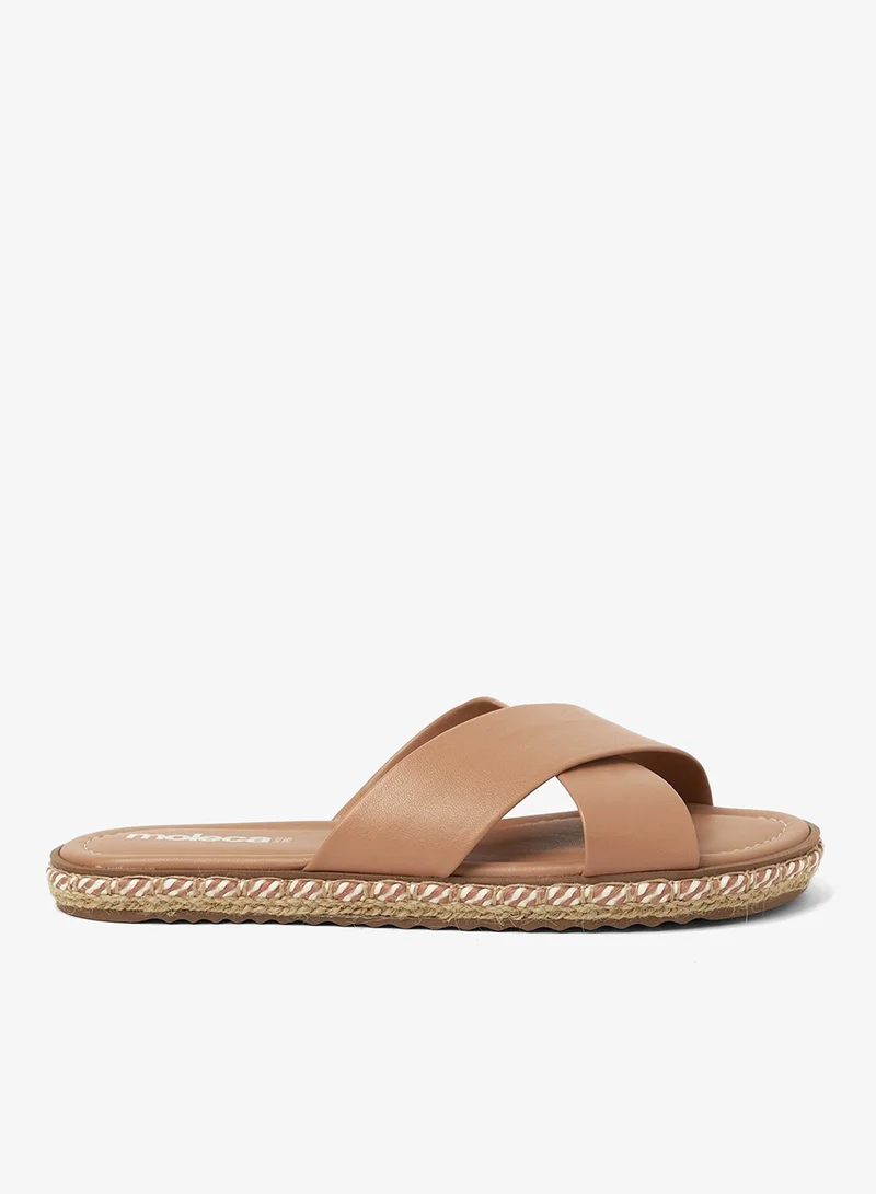 موليكا صنادل مسطحة للنساء - صنادل مسطحة أنيقة ونعال مسطحة مريحة للسيدات