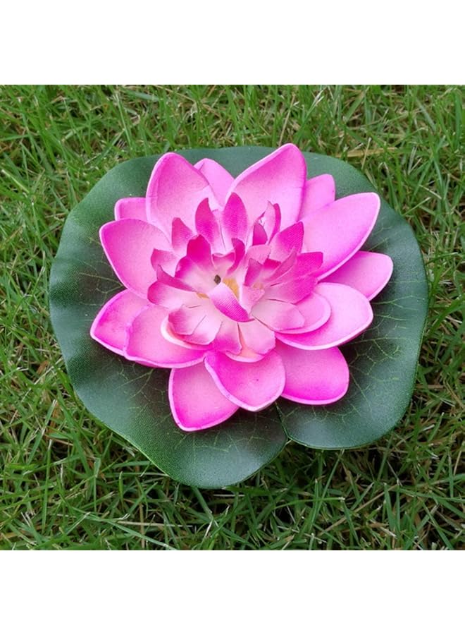 erorex Artificial Lotus Flowers Floating Lifelike Pond Decor Water Lily For Home Garden Pond Decoration 5 Pcs  - Image 5