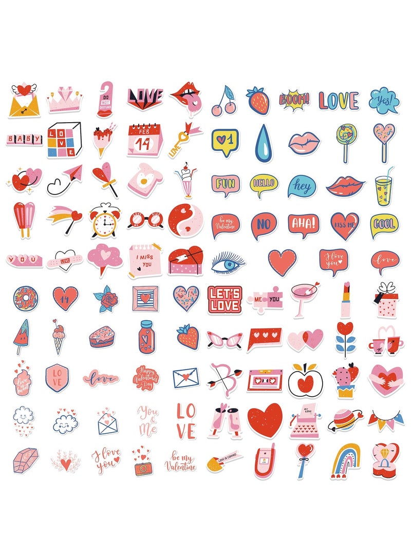 قوس قزح أورينبو 200 عبوة ملصقات حب رومانسية لزجاجات الماء، الكمبيوتر المحمول، الهاتف، الكمبيوتر، الجيتار، ألواح التزلج، الهيدروفلاكس، ملصقات فينيل مقاومة للماء، ملصقات جمالية وعصرية للأطفال، المراهقين، الفتيات والبالغين - Image 3