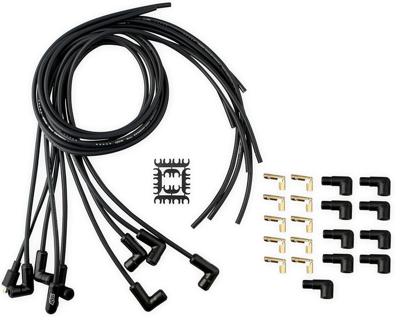 ACCEL 9001CK Spark Plug Wire Set - Universal - 90 Degree Black Ceramic Boots - Image 1