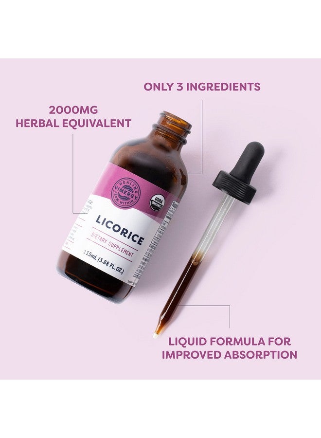 Vimergy Licorice - Promotes Digestive Function* - Benefits Respiratory Health* - USDA Certified Organic, Vegan, Gluten-Free - 115 mL (57 Servings) - Image 3