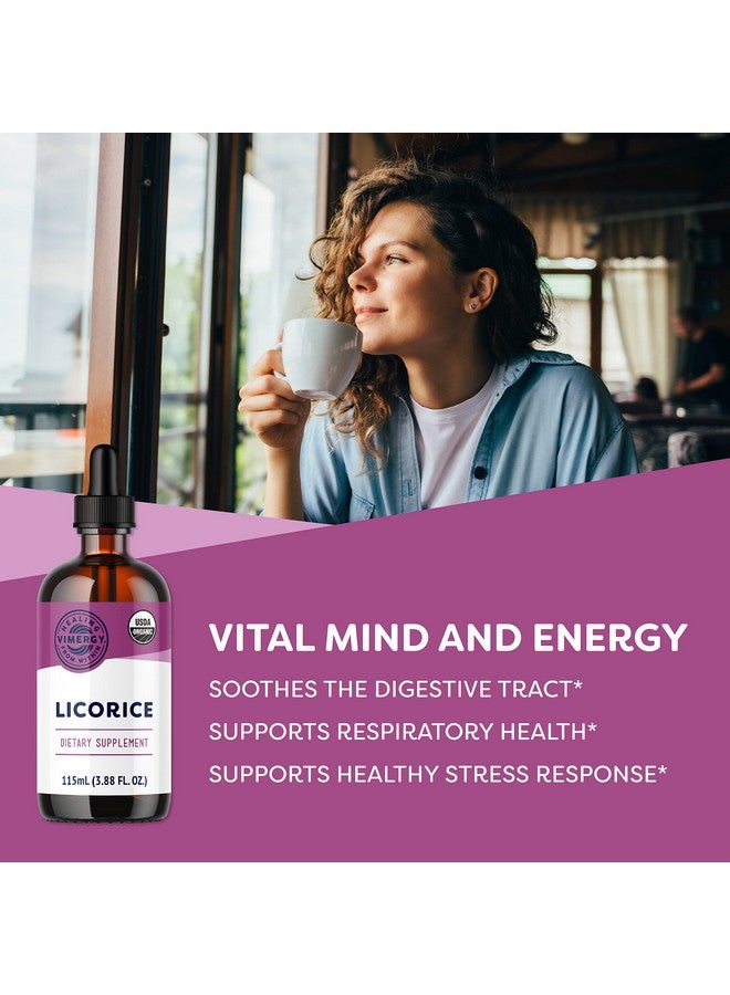 Vimergy Licorice - Promotes Digestive Function* - Benefits Respiratory Health* - USDA Certified Organic, Vegan, Gluten-Free - 115 mL (57 Servings) - Image 2