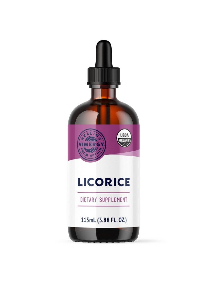 Vimergy Licorice - Promotes Digestive Function* - Benefits Respiratory Health* - USDA Certified Organic, Vegan, Gluten-Free - 115 mL (57 Servings) - Image 1