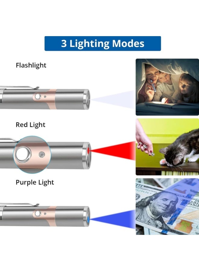 يونسي ألعاب مؤشر الليزر للقطط: مع أضواء قابلة لإعادة الشحن بلونين و5 أنماط، ألعاب تفاعلية للحيوانات الأليفة للقطط والكلاب - Image 4