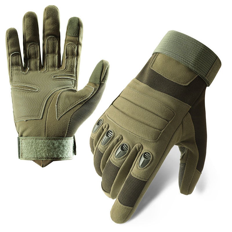 Tactical Gloves Z908 Touchscreen Long Finger Protective Gear Z915 Army Green 