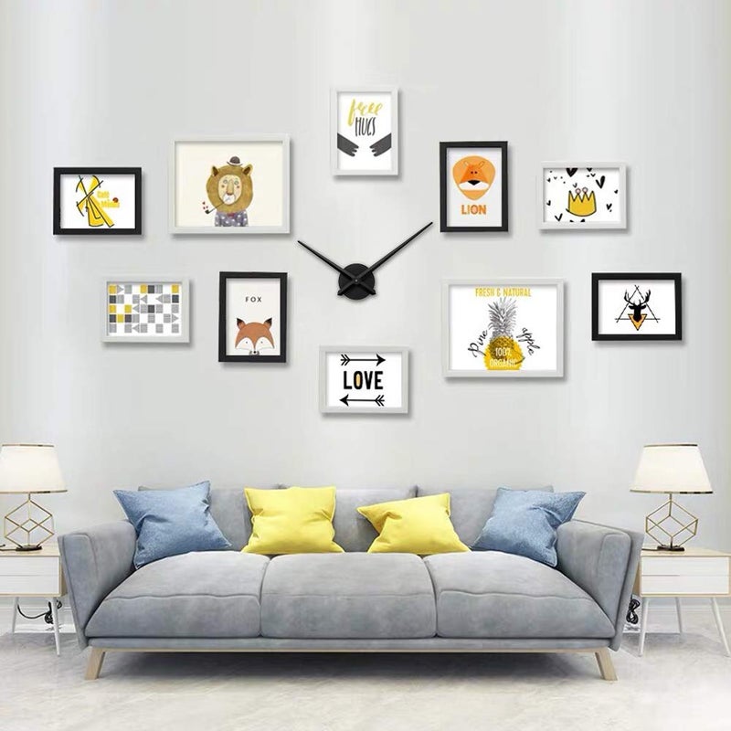 AILILIFE 3D Clock Hands, DIY Large Clock Movement Mechanism with 12 Inch Long Spade Hand, 3D Wall Clocks Home Decor - Image 2