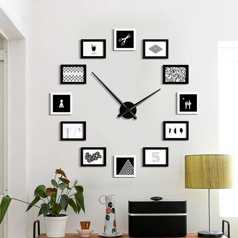 AILILIFE 3D Clock Hands, DIY Large Clock Movement Mechanism with 12 Inch Long Spade Hand, 3D Wall Clocks Home Decor - Image 5
