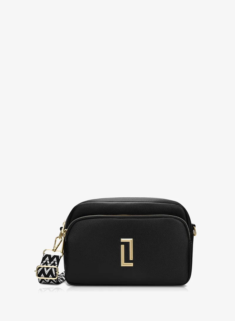 Lavie Luxe Women's Soft Sophie 2-Compartment Sling Bag (Black)