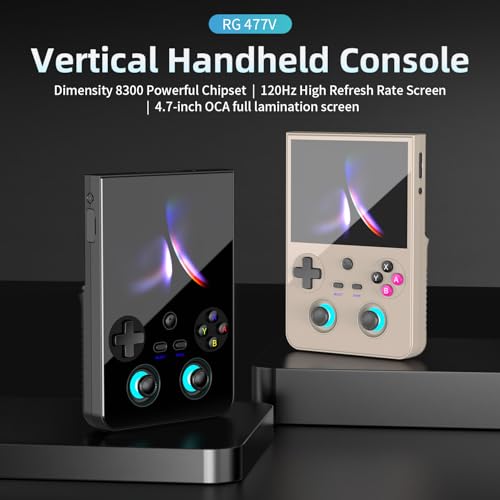 Aivuidbs RG477V Dimensity 8300 Android14 sSystem 47inch Touch Handheld Game Console WiFiBluetooth Hall Joystick RGB Light 5500mah RG477V GrayNew - Image 5