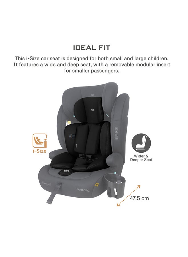 neobreez I-Bostoni Universal 3 In 1 Children‘S I-Size Deep Toddler Child Car Seat,  Ecer129, Group 1/2/3,  High Back Booster Seat,  Adjustable Headrest, 3-Point Safety Belt  (9-36 Kg, 76-150 Cm, 15M To 12Yrs)  - Image 4