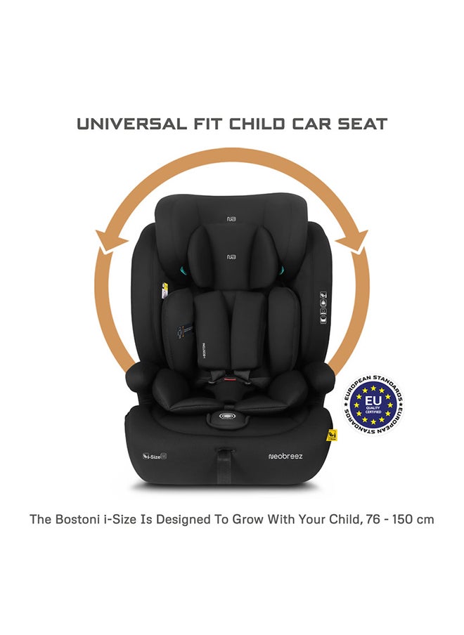 neobreez I-Bostoni Universal 3 In 1 Children‘S I-Size Deep Toddler Child Car Seat,  Ecer129, Group 1/2/3,  High Back Booster Seat,  Adjustable Headrest, 3-Point Safety Belt  (9-36 Kg, 76-150 Cm, 15M To 12Yrs)  - Image 2