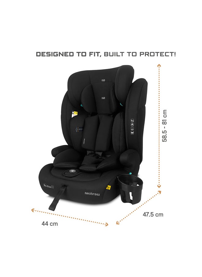neobreez I-Bostoni Universal 3 In 1 Children‘S I-Size Deep Toddler Child Car Seat,  Ecer129, Group 1/2/3,  High Back Booster Seat,  Adjustable Headrest, 3-Point Safety Belt  (9-36 Kg, 76-150 Cm, 15M To 12Yrs)  - Image 5