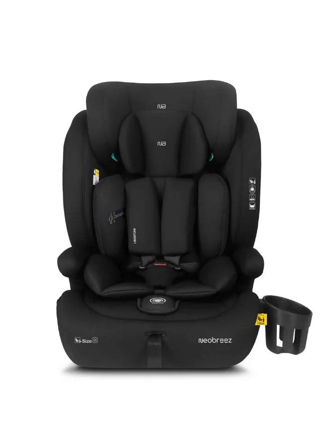 neobreez I-BOSTONI Universal Baby/Kids/Child/Toddler Safety 3-In-1 Car Seat, I-Size,  ECER129, High Back Booster Car Seat, Adjustable Headrest, 3-Point Safety Belt, 9-36 Kg, 15m-12Yrs, Group 1/2/3, 5-Point Harness