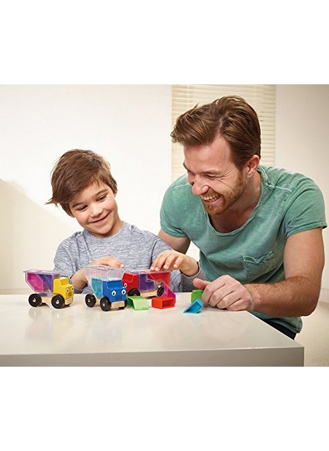 SmartGames - Trucky 3 Wooden Skill-Building Puzzle Game Moving Trucks For Ages 3+ - Image 1