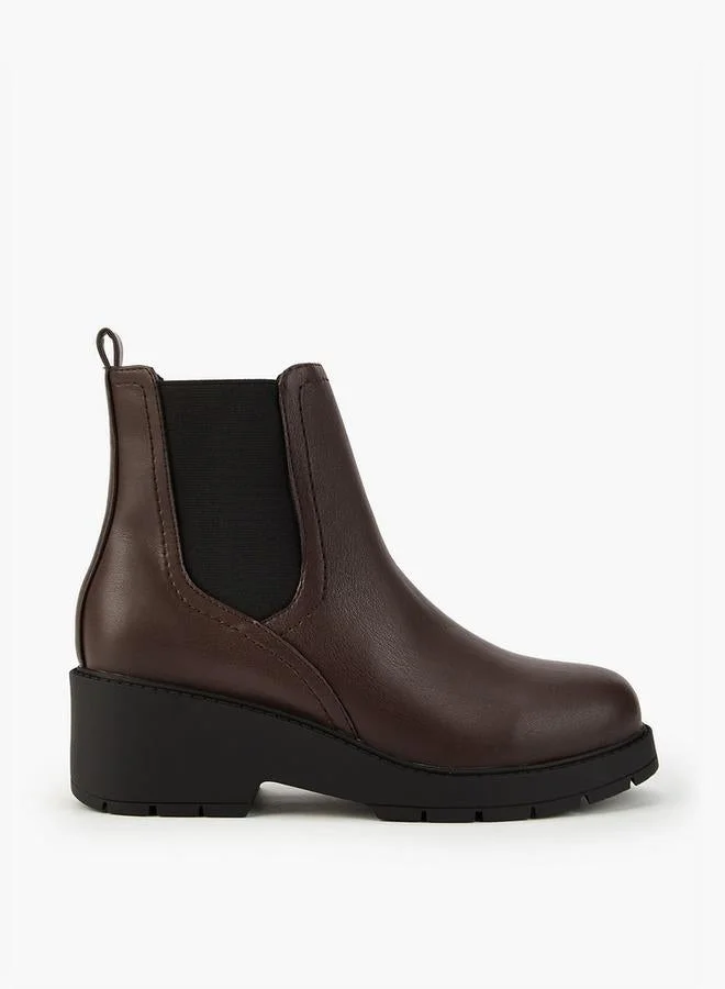 Flora Bella By Shoexpress Women's Elastic Panel Slip-On Ankle Boots