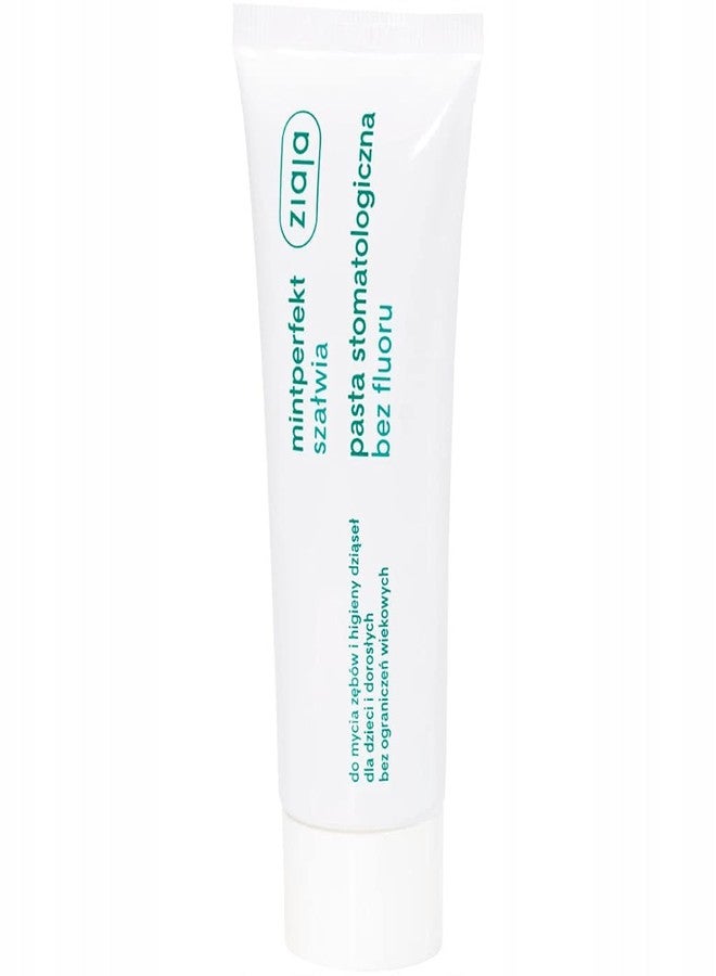 ZIAJA Mintperfect Sage Toothpaste Without Fluorine - Oral Care 75 ml