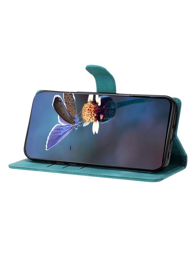 Zaboon Case For Huawei P40 Pro Cherry Blossom Butterfly Skin Feel Embossed PU Phone Case - Image 5