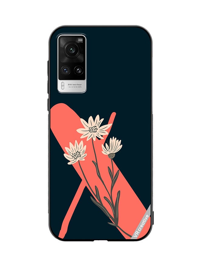 VR CREATIVE Protective Case Cover For Vivo X60 Pro Alphabet X Design Multicolour - Image 1