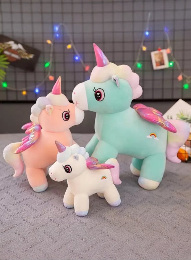 Cuddles Adorable Marshmallow Unicorn Plush Stuffed Animal Toy 20cm-Blue - Image 5