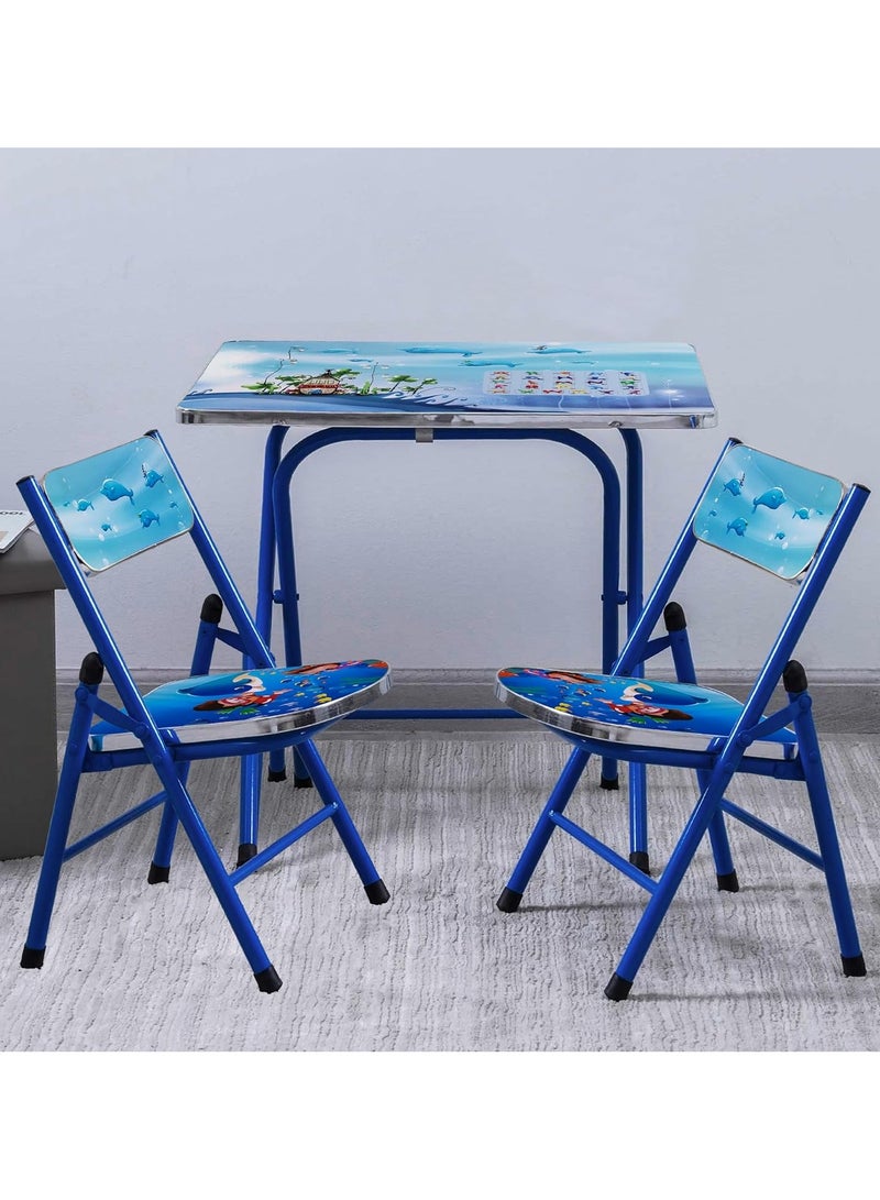 DubaiGallery Kids Folding Table With 2Chair 
