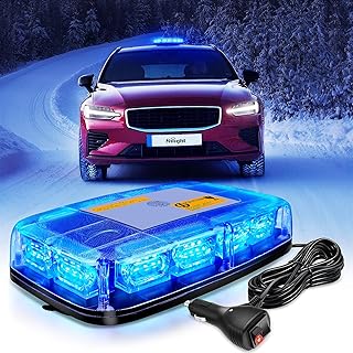 Nilight Nilight 12 Inch Roof Top Strobe Lights 48LED Hazard Light Emergency Safety Warning LED Flashing Light Bar Magnetic  - Image 1