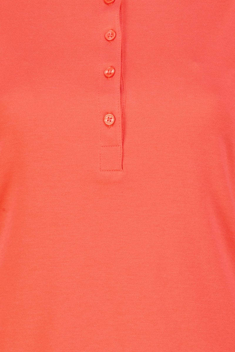 Ping Women Sportswear Fit Sleeveless Outdoor Polo Shirt, Orange - Image 5