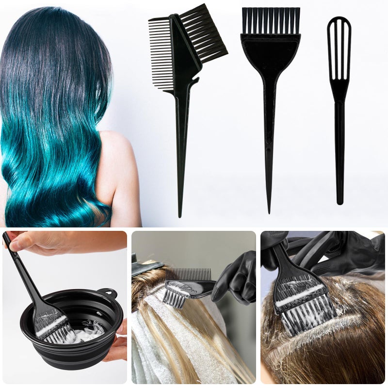 Xarchy 19 Pcs Professional Hair Bleach Kit Hair Coloring Products with Hair Dye Brush, Hair Color Bowl, Hairclips, Applicator, Earmuffs for Hair Highlighting and Hair Coloring at Home - Image 3
