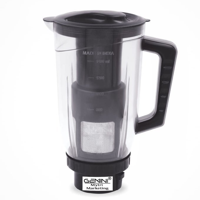 JUICER JAR FOR MIXER GRINDER JUICER JAR ABS PLASTIC CAPACITY 1500ML BLACK NMA38