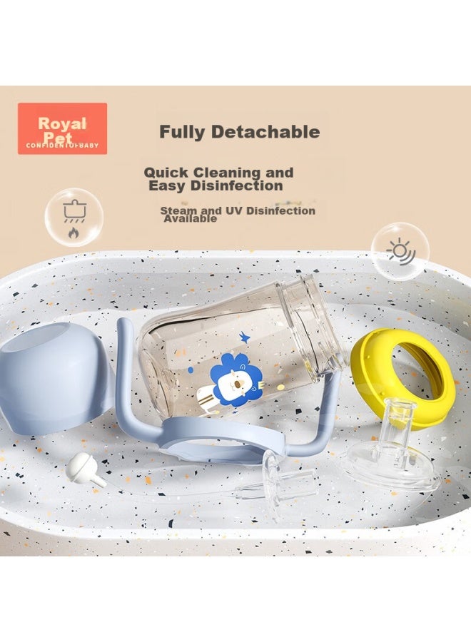 Imperial Pet Huangchong Children's Water Bottle, Ppsu Training Cup, Baby Kindergarten Straw Cup, Milk Cup, Infant Bottle, Micro V Valve, Orange, 330ml - Image 4
