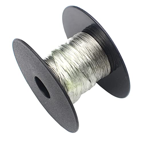 DGOL 168 ft 0.02 inch (0.5 mm) 304 Stainless Steel Tiger Tail Beading Lock Wire 24 AWG Fishing Cable Rope with 30 pcs Aluminum Crimping Sleeves - Image 3