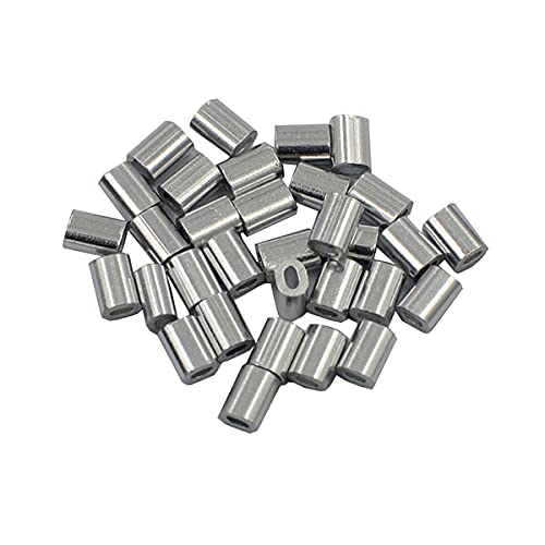 DGOL 168 ft 0.02 inch (0.5 mm) 304 Stainless Steel Tiger Tail Beading Lock Wire 24 AWG Fishing Cable Rope with 30 pcs Aluminum Crimping Sleeves - Image 5