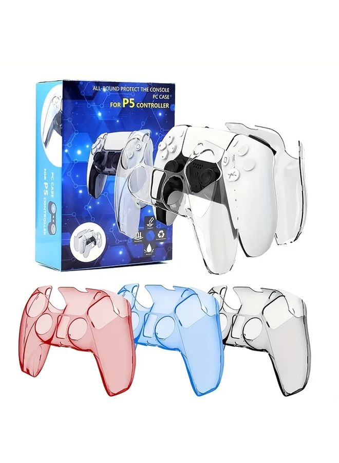 حافظة شفافة زرقاء كريستال لجهاز PS5، إكسسوارات ألعاب شفافة - Image 1