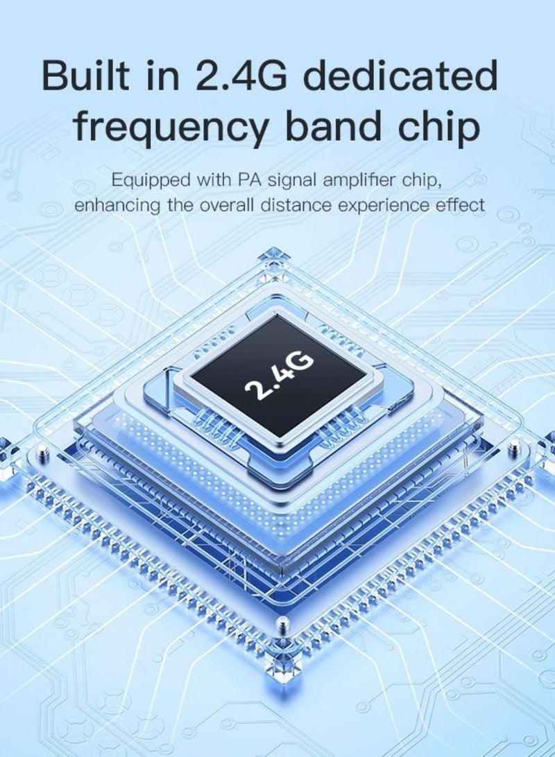 Yesido نظام ميكروفون MEMS لاسلكي محمول 2 في 1 KR15 - التقاط صوت 360° مع مرسلين مزدوجين، متوافق مع IP وType-C، ميكروفون لافاليير سهل الاستخدام للهواتف الذكية والكاميرات ويوتيوب والمدونات - Image 5