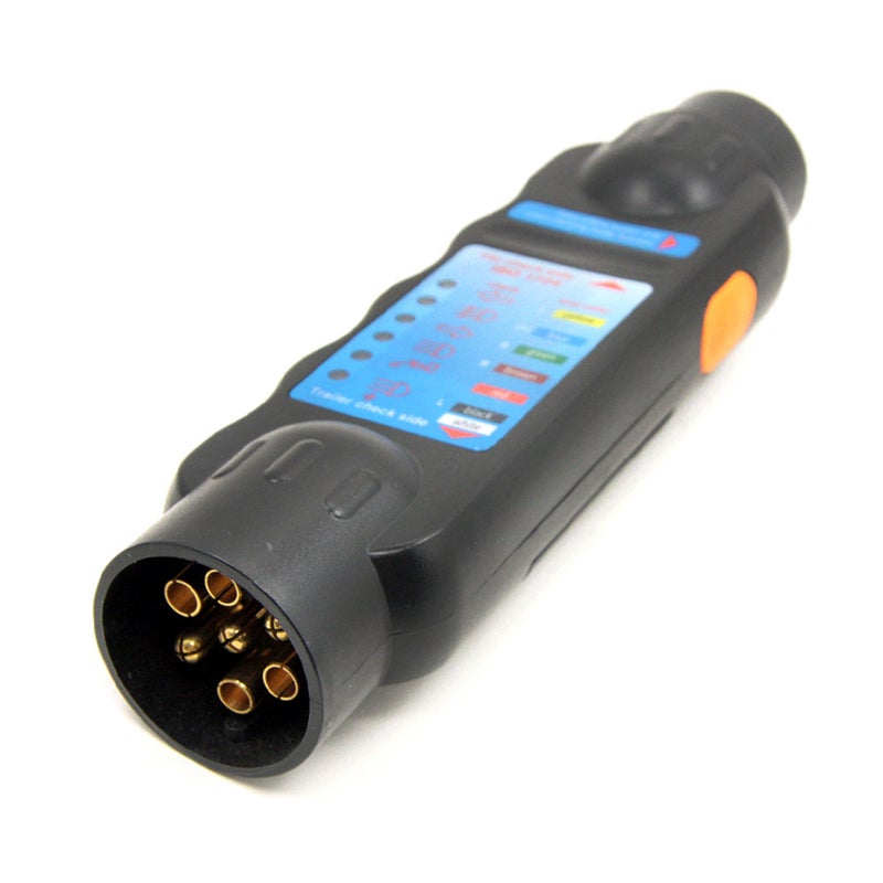 12V 7 Pins Car Truck Trailer Plug Socket Tester Wiring Circuit Light Test Tool Car Accessory - Image 1