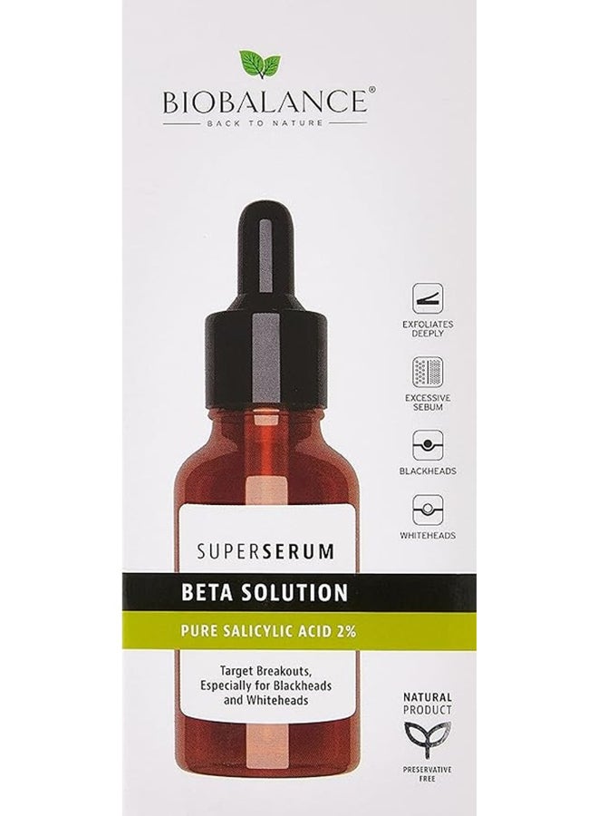 Bio Balance Biobalance Superserum Beta Solution, Pure Salicylic Acid 2%, Natural Product - Image 2