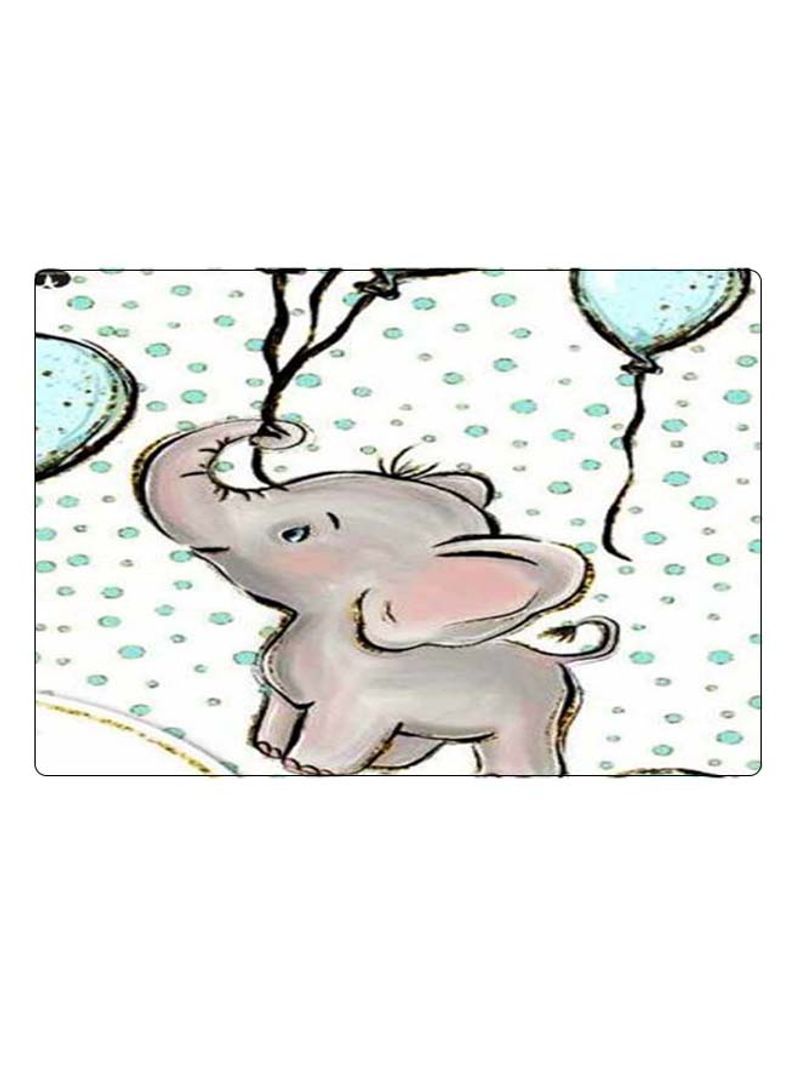 Printed Anti-Slip Gaming Mouse Pad Grey/White/Blue