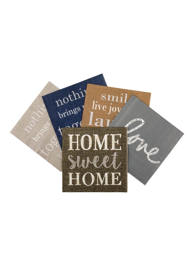 Restaurantware 13 Inch Paper Luncheon Napkins, 500 Home Sweet Home Design Printed Napkins - 3-Ply, Textured Edges, Dark Gray Paper Decorated Napkins, Soft And Strong, For Parties Or Catering Events  - Image 1
