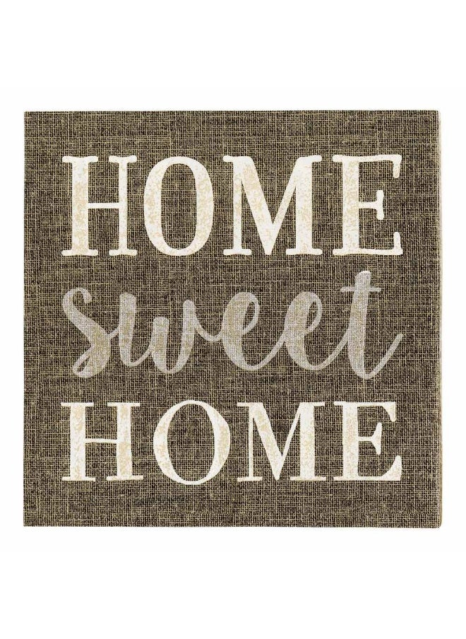 Restaurantware 13 Inch Paper Luncheon Napkins, 500 Home Sweet Home Design Printed Napkins - 3-Ply, Textured Edges, Dark Gray Paper Decorated Napkins, Soft And Strong, For Parties Or Catering Events  - Image 2