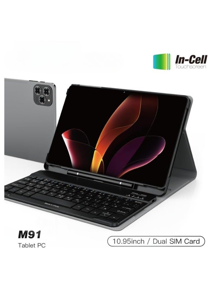 MODIO TAB M91 5G Tablet, 10.95-inch HD Display, 12GB RAM, 512GB Storage, 8000mAh Battery, Dual SIM & Free Gifts - (Gold) - Image 2