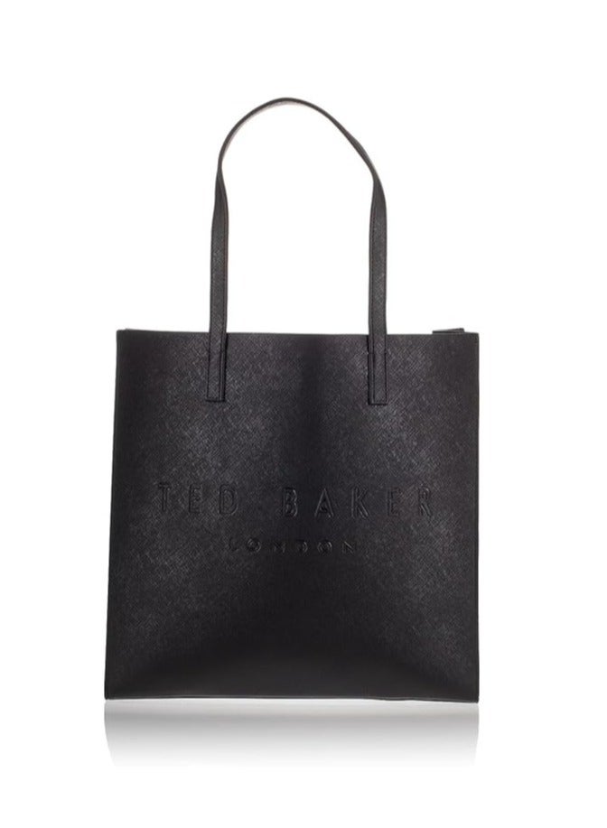 Ted Baker Ted baker wxb soocon crosshatch large women's shoulder tote bag handbag black  - Image 3