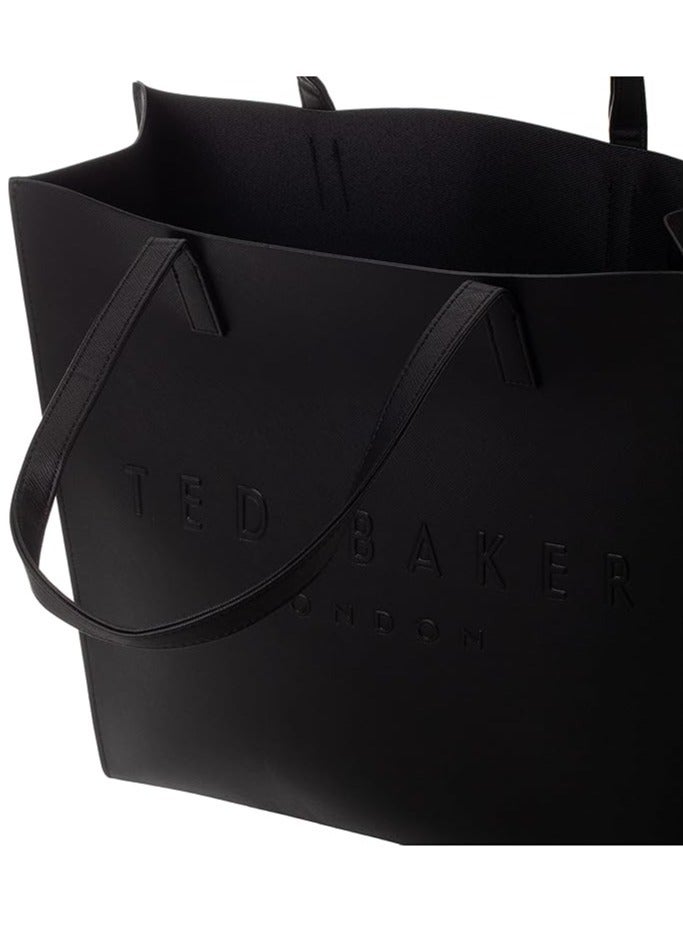 Ted Baker Ted baker wxb soocon crosshatch large women's shoulder tote bag handbag black  - Image 5