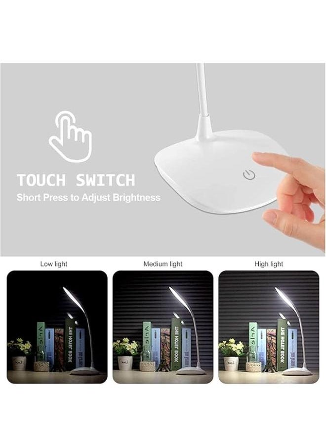 Generic Dimmable LED Desk Light Touch Sensor Table Bedside Reading Lamp USB Rechargeable  - Image 3