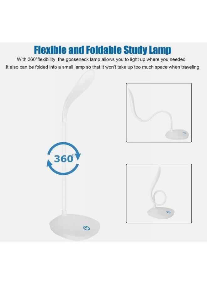 Generic Dimmable LED Desk Light Touch Sensor Table Bedside Reading Lamp USB Rechargeable  - Image 4