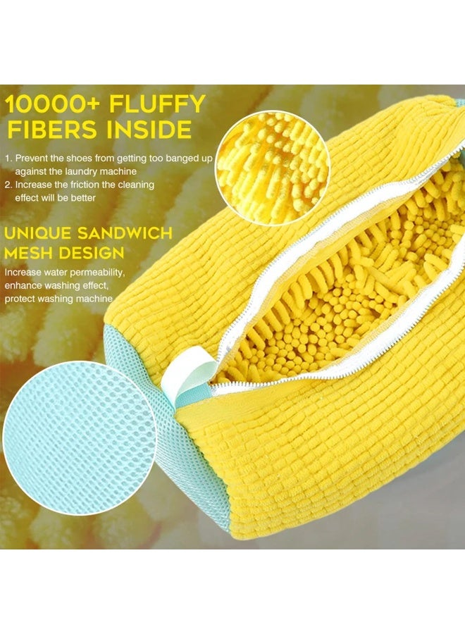 حقيبة غسيل الأحذية: أكياس غسيل للأحذية تناسب الغسالات والمجففات - 2 قطعة من حقيبة تنظيف الأحذية الرياضية والتنس القابلة لإعادة الاستخدام - Image 2