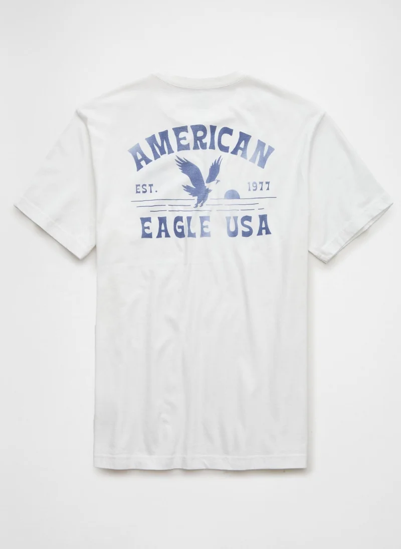 امريكان ايجل Graphic Logo Crew Neck T-Shirt