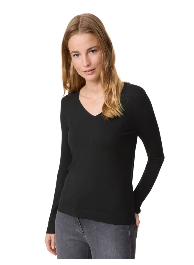 GERRY WEBER V-Neck Long Sleeve Pullover  - Image 1