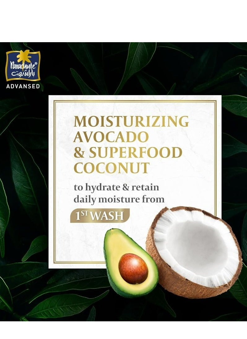Parachute Daily Moisture Shampoo with Avocado and Coconut 340 ML  - Image 3
